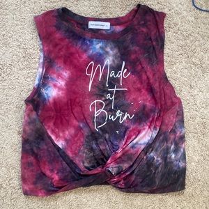Burn boot camp Made at Burn crop twist the dye